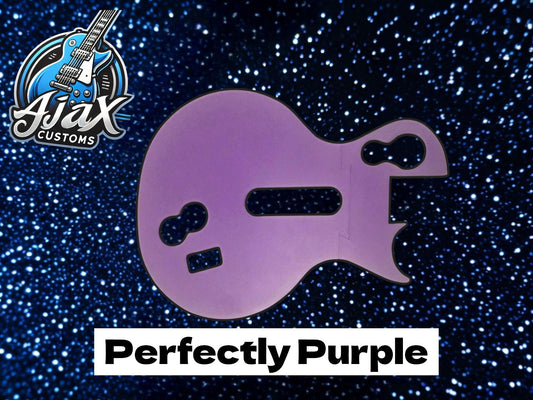 Custom 3D printed faceplate for Guitar Hero controllers Perfectly Purple