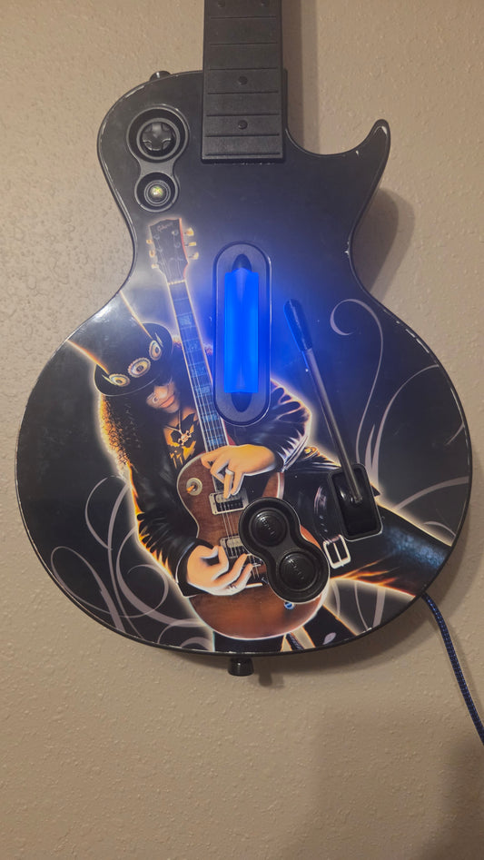 Custom Clone/Guitar Hero Les Paul - Slash Faceplate and Two-Tone RGB Frets