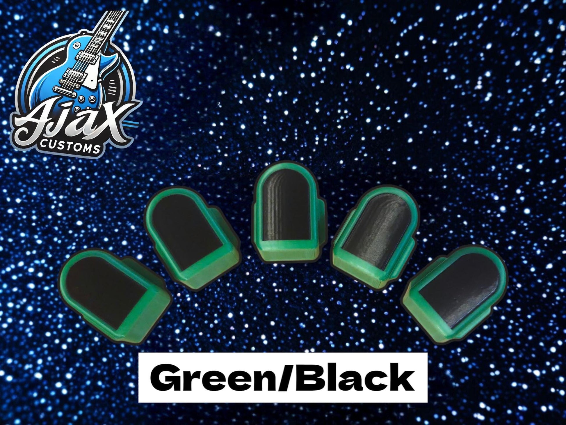Premium Dual-Color Fret Buttons | Ultra-Smooth Slide Surface | Clone Hero / Guitar Hero Green Black