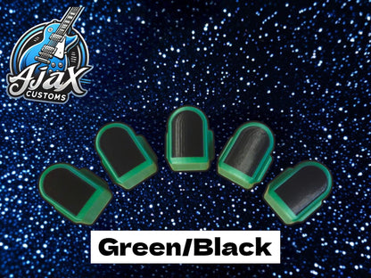 Premium Dual-Color Fret Buttons | Ultra-Smooth Slide Surface | Clone Hero / Guitar Hero Green Black
