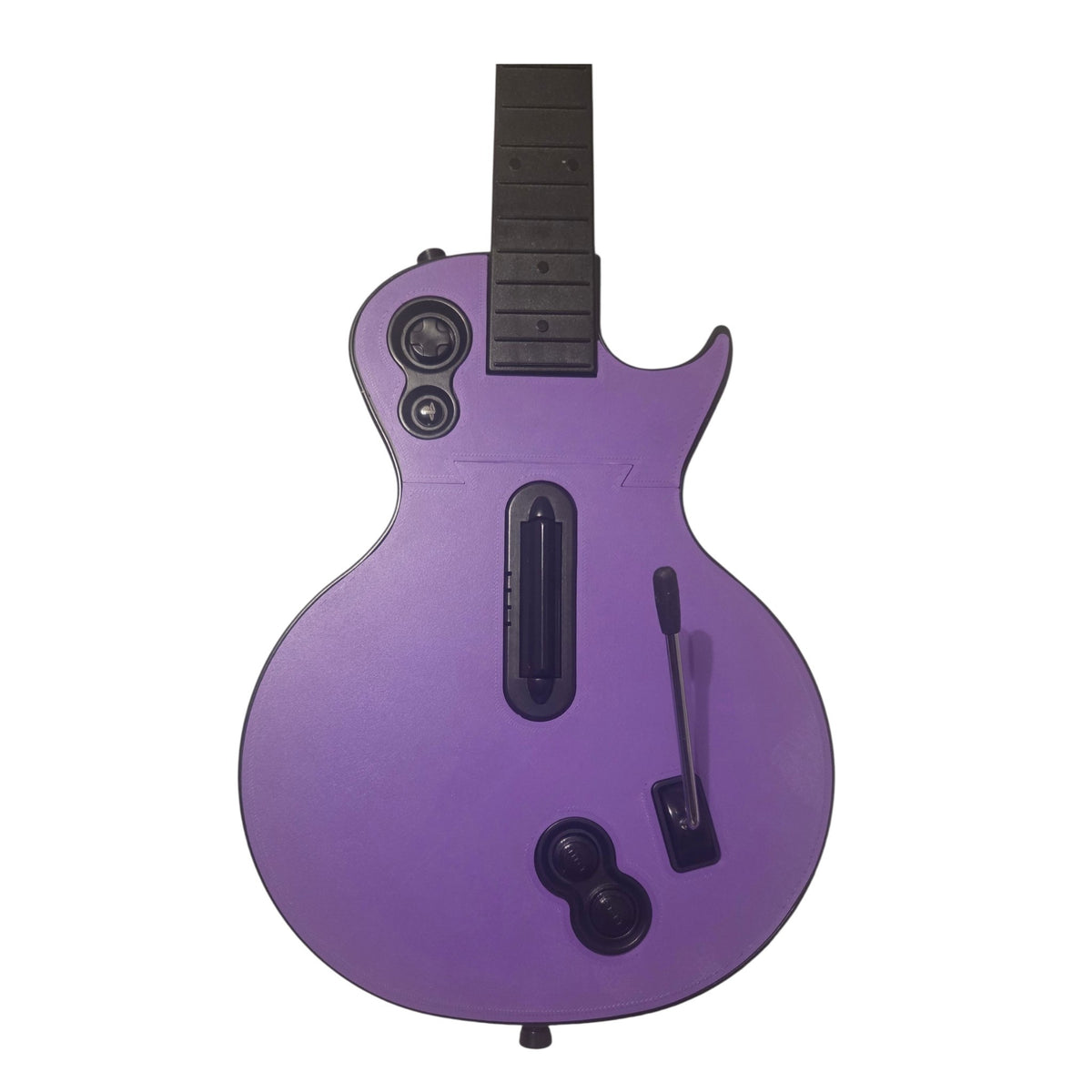Custom Clone Hero Les Paul Controller with Purple Faceplate and 2-tone frets