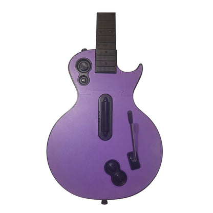 Custom Clone Hero Les Paul Controller with Purple Faceplate and 2-tone frets
