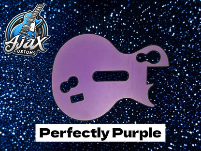Custom 3D printed faceplate for Guitar Hero controllers Perfectly Purple