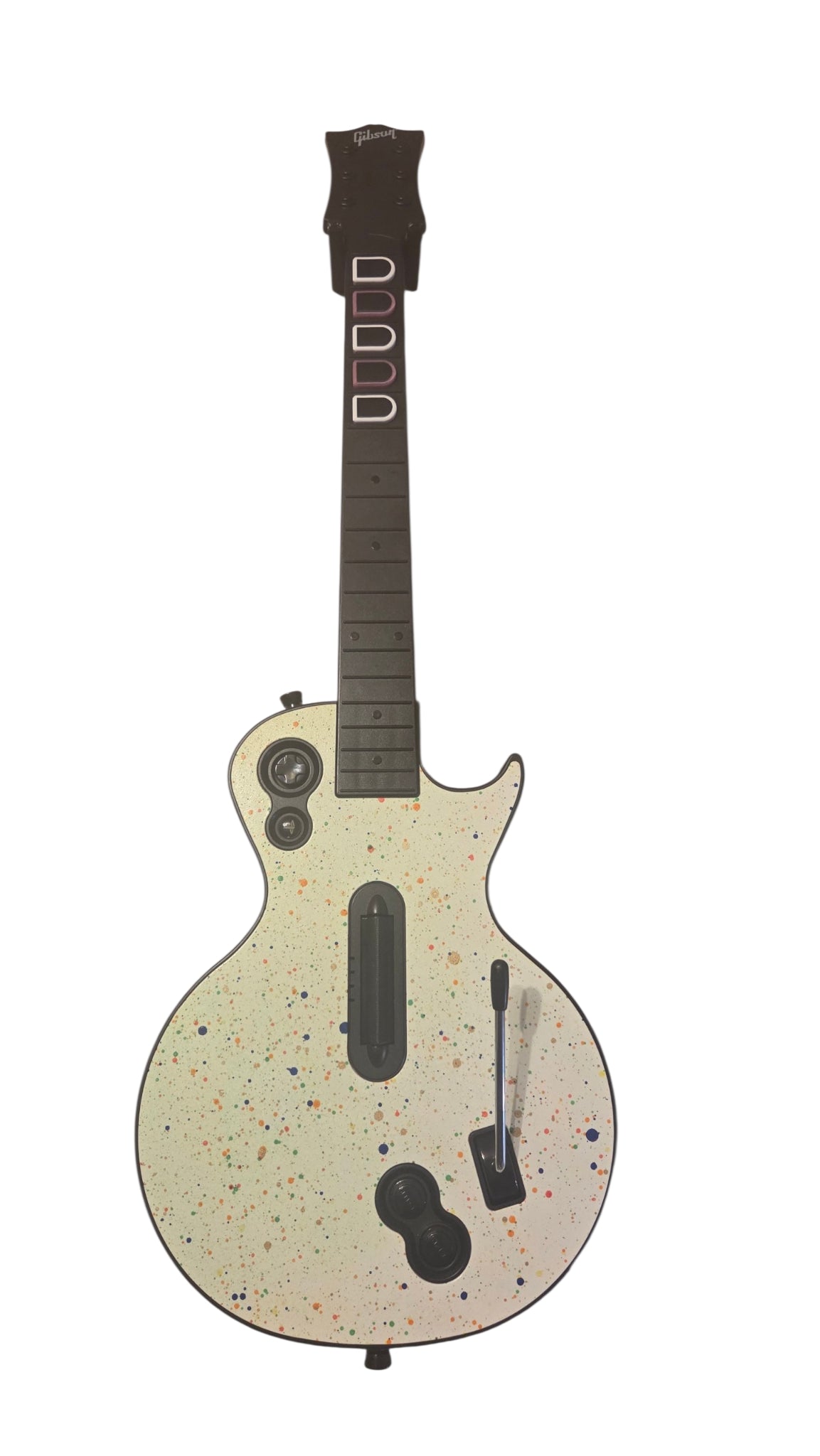 Custom Clone Hero LP with "Gumball" Painted Faceplate, Dual Color Frets, 1000hz Poll Rate, Mech Switches (Copy)